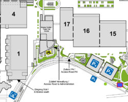 Site plan for motorbike parking
